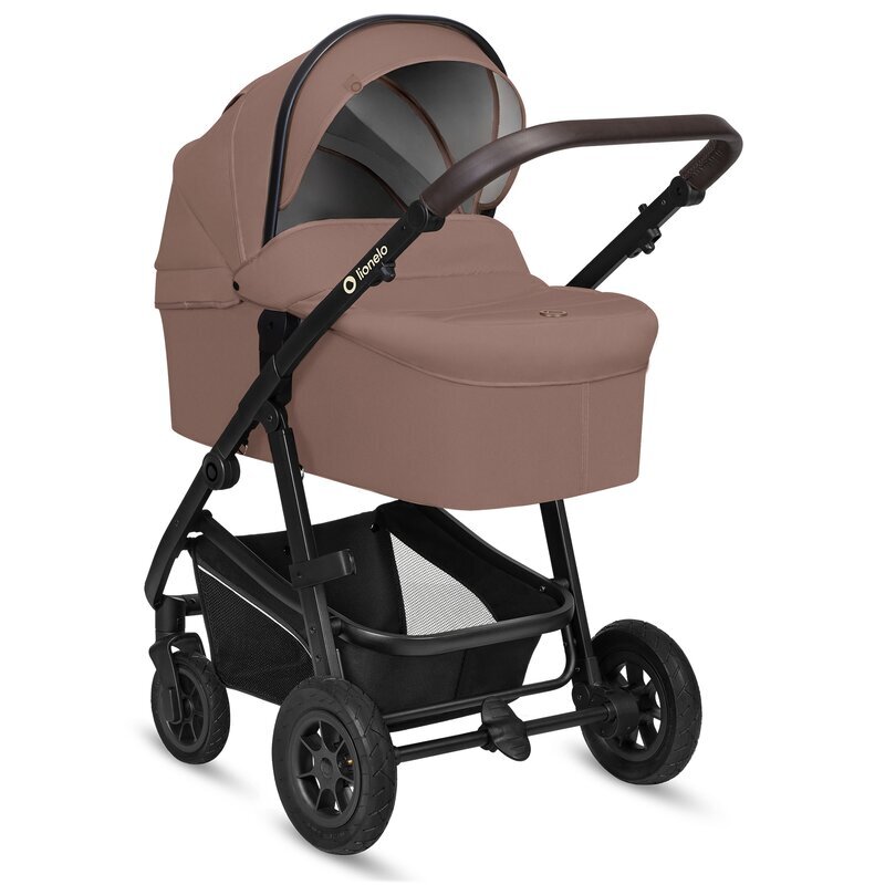Lionelo Carucior 3 in 1 Bianka Bej Taupe transformabil cadru aluminiu landou si salteluta moale multiple accesorii sustine 22 kg 0 luni+ EN14662014+AC2015 EN1888