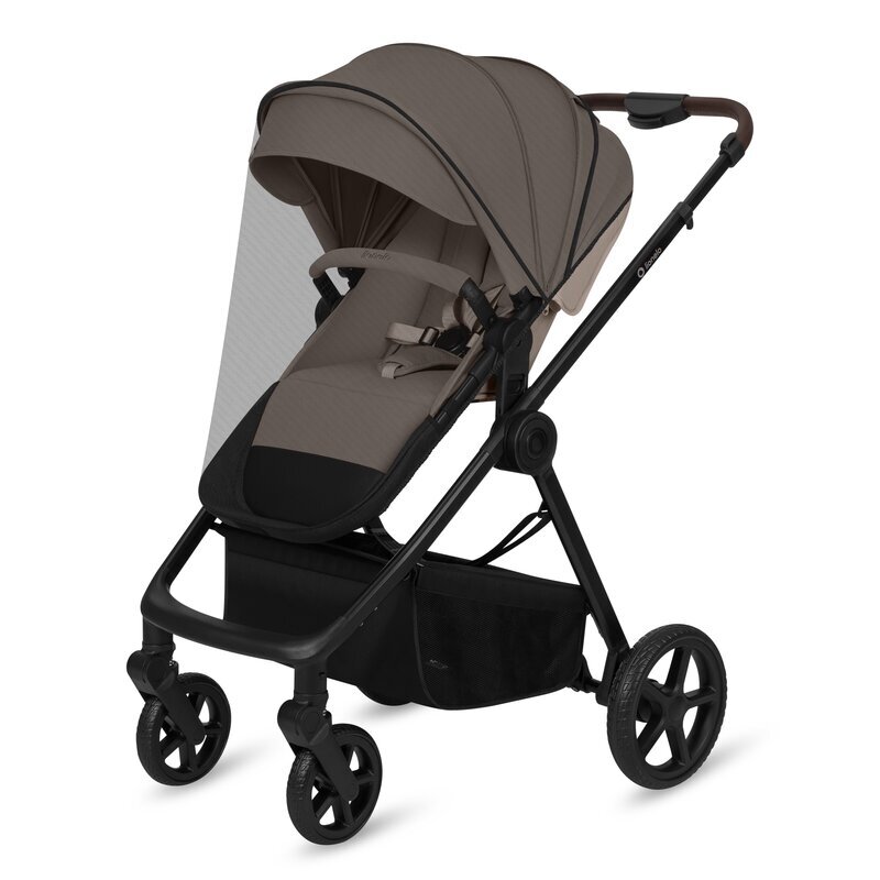 Lionelo Carucior 3 in 1 pentru copii Greet Bej pana la 22 kg cadru aluminiu salteluta moale reversibil cu accesorii suport pentru picioare spatar reglabil