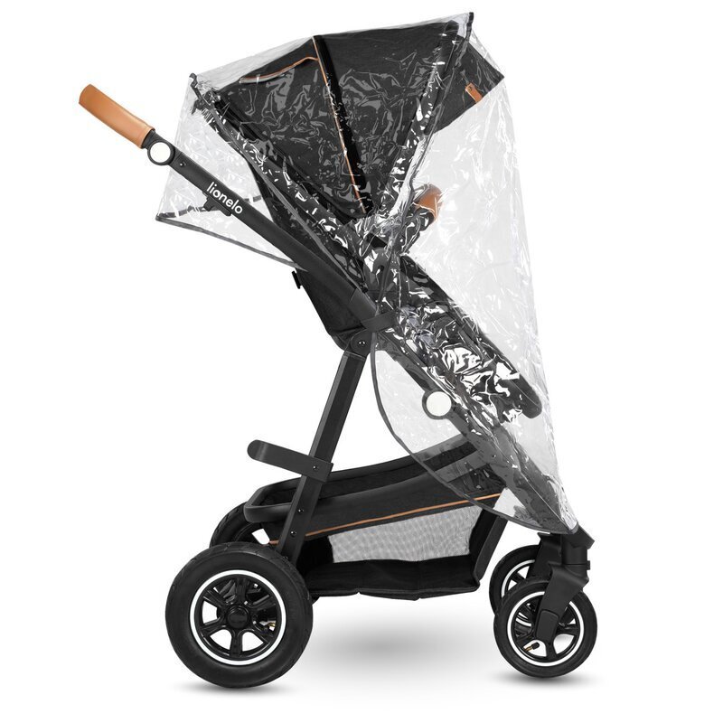 Lionelo Carucior Amber 2 in 1 Cadru aluminiu Cu landou intarit si salteluta moale Reversibil Maner ajustabil Huse pentru picioare ploaie Plasa de tantari Geanta parinti Sarcina maxima 22 kg Standard de siguranta EN18