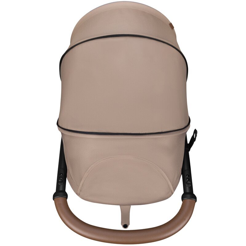 Lionelo Carucior pentru copii Annet Plus Bej cu accesorii si capotina XXL reglabila 0-22 kg conform cu standardele europene de securitate