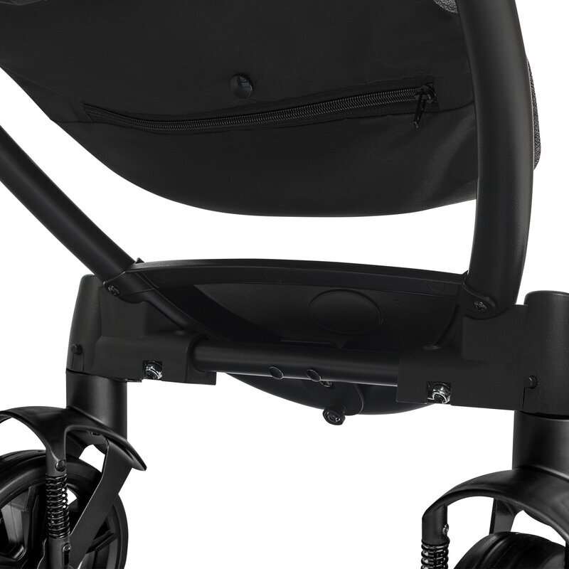 Lionelo Carucior pentru copii Annet Plus Gri Caramel cu accesorii si capotina XXL reglabila 0-22 kg conform cu standardele europene de securitate