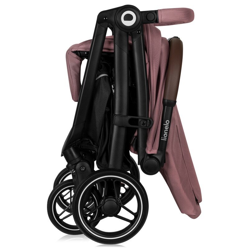 Lionelo Carucior pentru copii Ingrid Roz sport capotina impermeabila cu filtru UPF50+ pana la 22 kg spatar reglabil suport pahar si plasa de tantari sistem pentru pliere automata