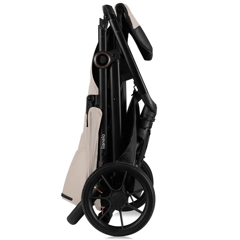 Lionelo Carucior pentru copii Iva Bej sport sustine 22 kg spatar reglabil suspensii maner ajustabil