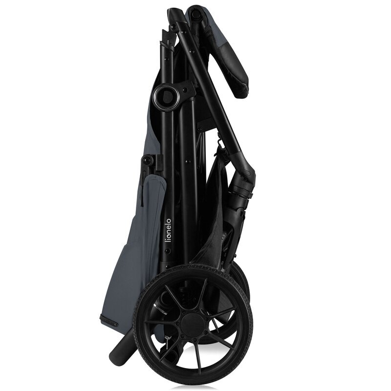 Lionelo Carucior pentru copii Iva Gri sport sustine 22 kg spatar reglabil suspensii maner ajustabil