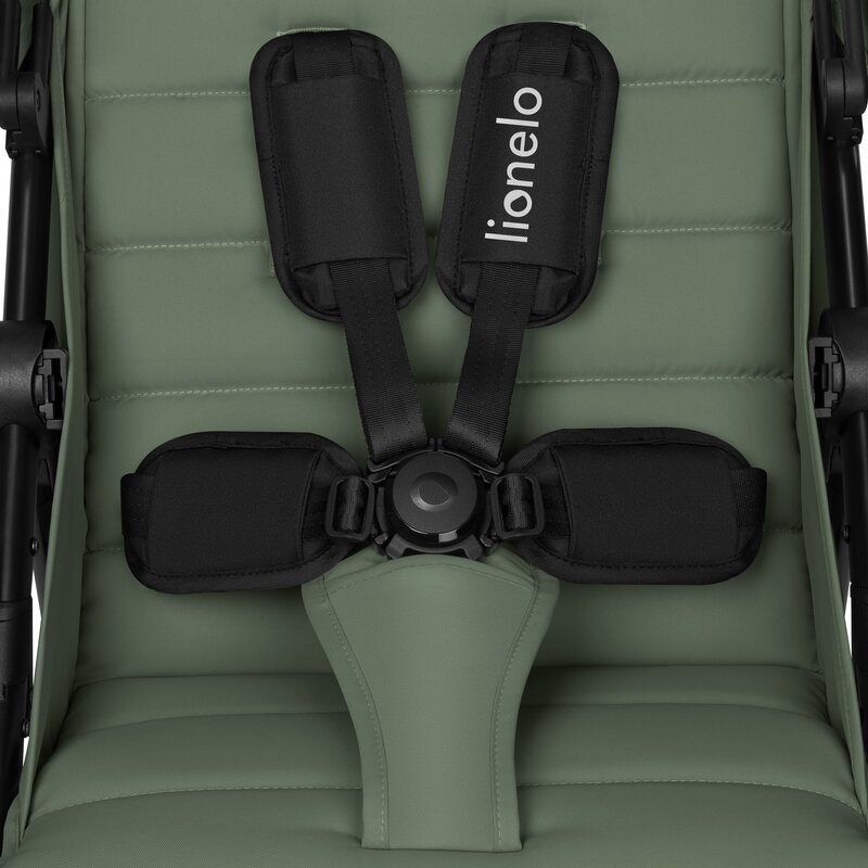 Lionelo Carucior pentru copii Iva Verde sport sustine 22 kg spatar reglabil suspensii maner ajustabil