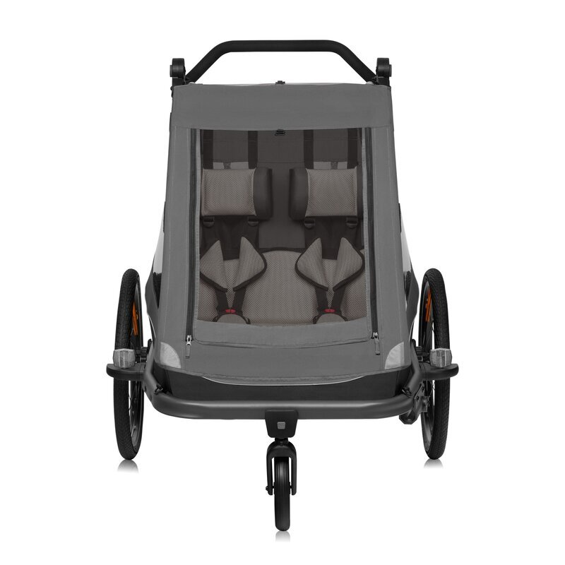 Lionelo Carucior si remorca de bicicleta Cama multifunctional cu sistem de absorbtie a socurilor SIQ negru