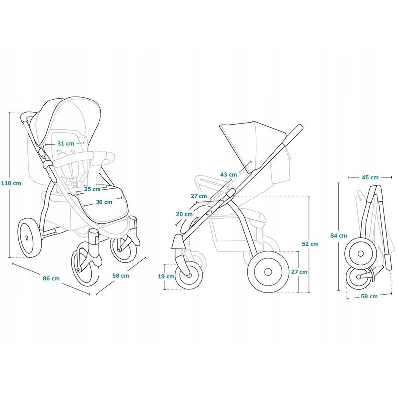 Lionelo Carucior sport Annet Tour Gri