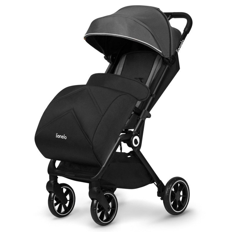 Lionelo Carucior sport Cloe Cu accesorii Cadru din aluminiu Sarcina maxim 22 kg Usor Pliere compacta pentru avion cu o singura mana Ideal pentru toate tipurile de suprafete 6 luni+ gri