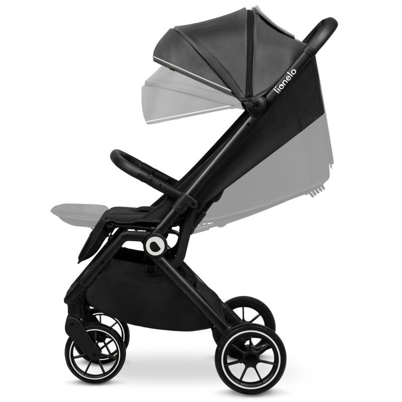 Lionelo Carucior sport Cloe Cu accesorii Cadru din aluminiu Sarcina maxim 22 kg Usor Pliere compacta pentru avion cu o singura mana Ideal pentru toate tipurile de suprafete 6 luni+ gri