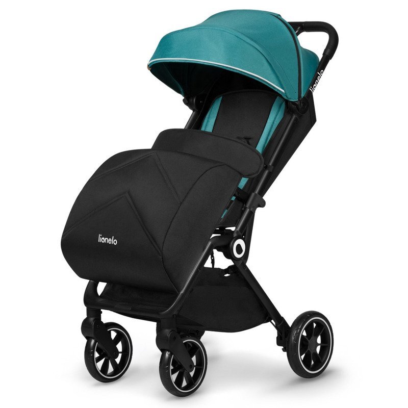 Lionelo Carucior sport Cloe Cu accesorii Cadru din aluminiu Sarcina maxim 22 kg Usor Pliere compacta pentru avion cu o singura mana Ideal pentru toate tipurile de suprafete 6 luni+ verde smarald