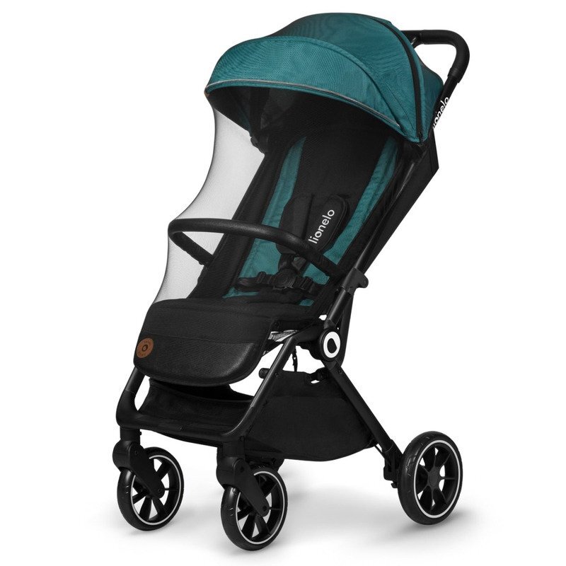 Lionelo Carucior sport Cloe Cu accesorii Cadru din aluminiu Sarcina maxim 22 kg Usor Pliere compacta pentru avion cu o singura mana Ideal pentru toate tipurile de suprafete 6 luni+ verde smarald