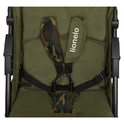 Lionelo Carucior sport Emma Plus Cu tavita 2 Suporturi pentru pahar Geanta accesorii Standard de siguranta EN1888-1 Forest Green