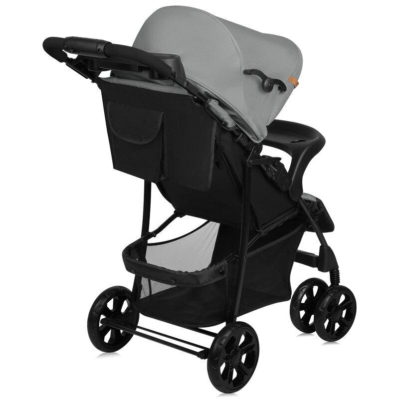 Lionelo Carucior sport Emma Plus Cu tavita 2 Suporturi pentru pahar Geanta accesorii Standard de siguranta EN1888-1 gri