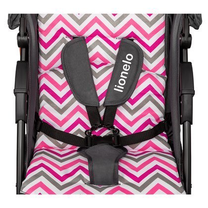 Lionelo Carucior sport Emma Plus Cu tavita 2 Suporturi pentru pahar Geanta accesorii Standard de siguranta EN1888-1 Pink Scandi