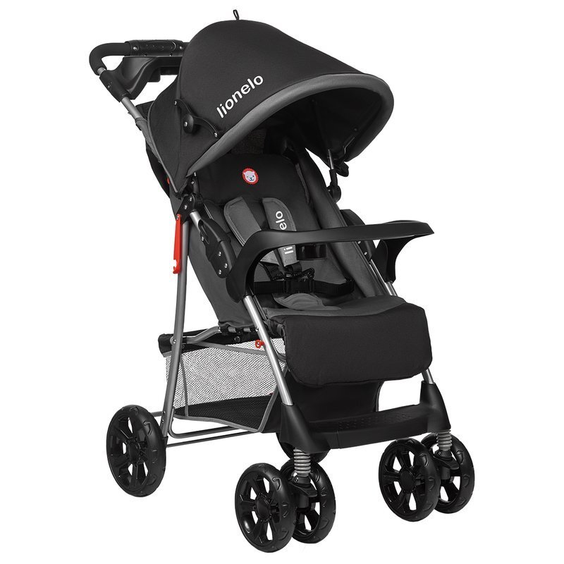 Lionelo Carucior sport Emma Plus Cu tavita 2 Suporturi pentru pahar Geanta accesorii Standard de siguranta EN1888-1 Stone