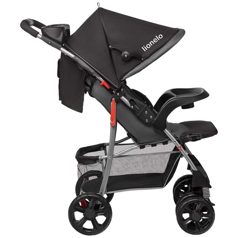 Lionelo Carucior sport Emma Plus Cu tavita 2 Suporturi pentru pahar Geanta accesorii Standard de siguranta EN1888-1 Stone
