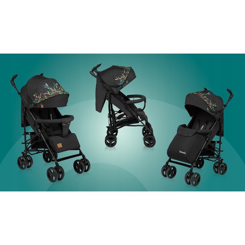 Lionelo Carucior sport Irma Dreamin Editie limitata Cu plasa de tantari Standard de siguranta EN1888-1 Negru