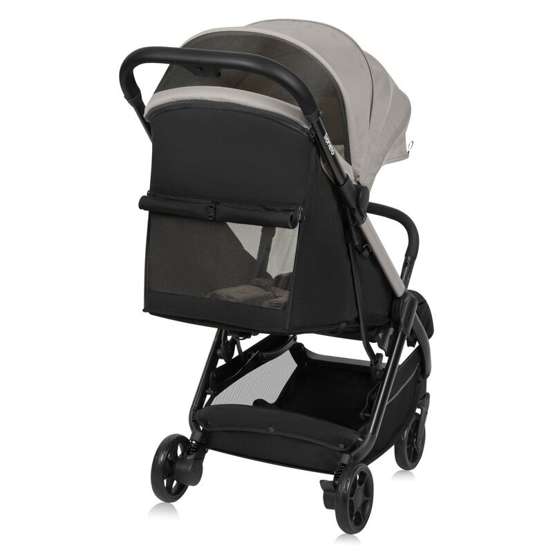 Lionelo Carucior sport Julie Air Bej greutate redusa 7.5 kg sustine 22 kg 6 luni+ capotina impermeabila protectie SPF 50+ include suport sticla pliere compacta conform cu EN1888-1 si EN1888-2