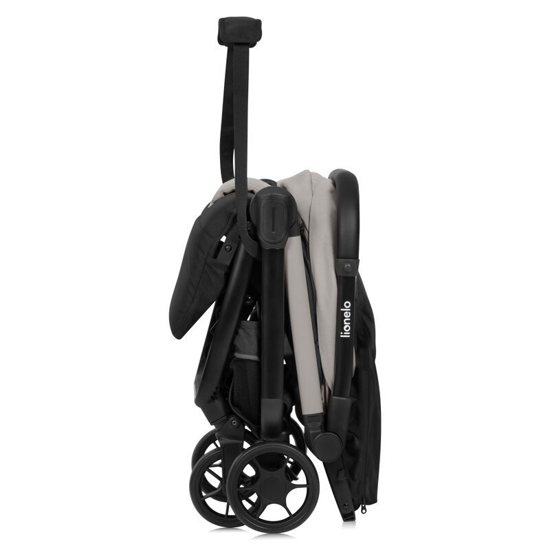Lionelo Carucior sport Julie Air Bej greutate redusa 7.5 kg sustine 22 kg 6 luni+ capotina impermeabila protectie SPF 50+ include suport sticla pliere compacta conform cu EN1888-1 si EN1888-2