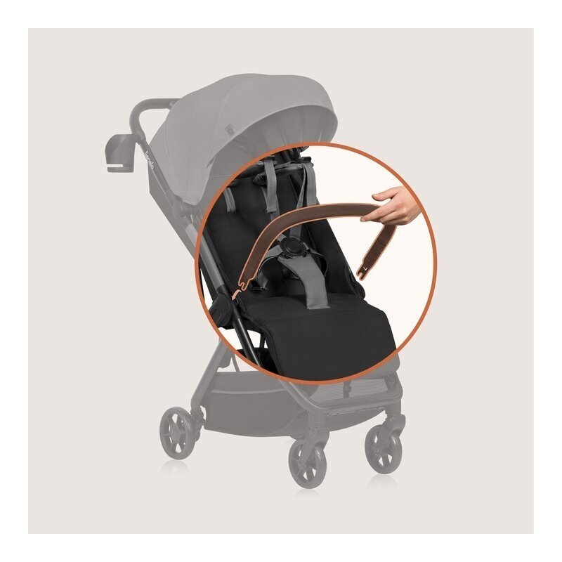 Lionelo Carucior sport Julie Air Gri greutate redusa 7.5 kg sustine 22 kg 6 luni+ capotina impermeabila protectie SPF 50+ include suport sticla pliere compacta conform cu EN1888-1 si EN1888-2