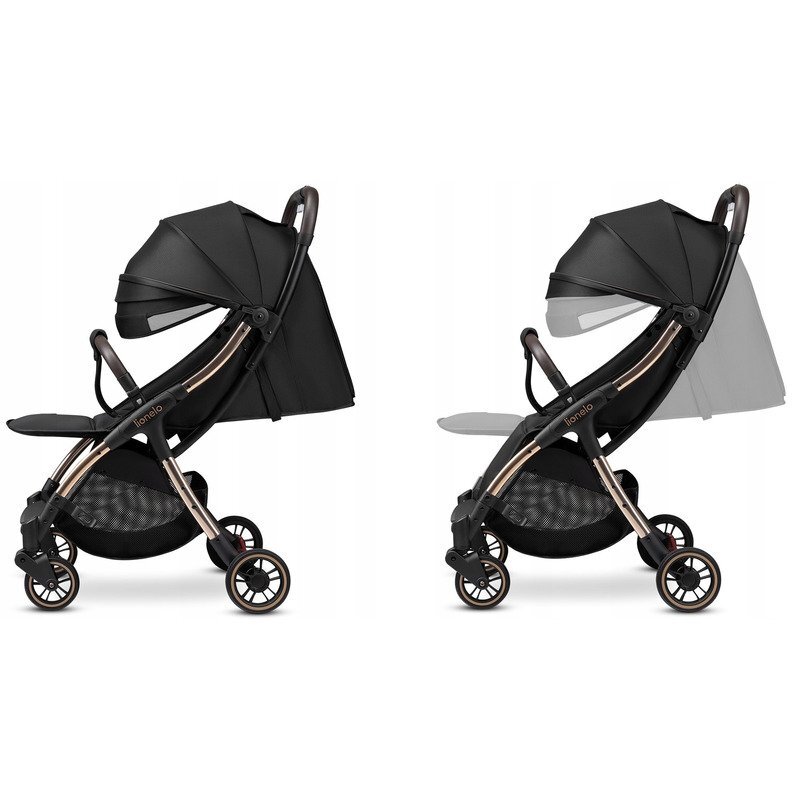 Lionelo Carucior sport Julie One 0-22 kg pliere compacta pentru avion negruauriu
