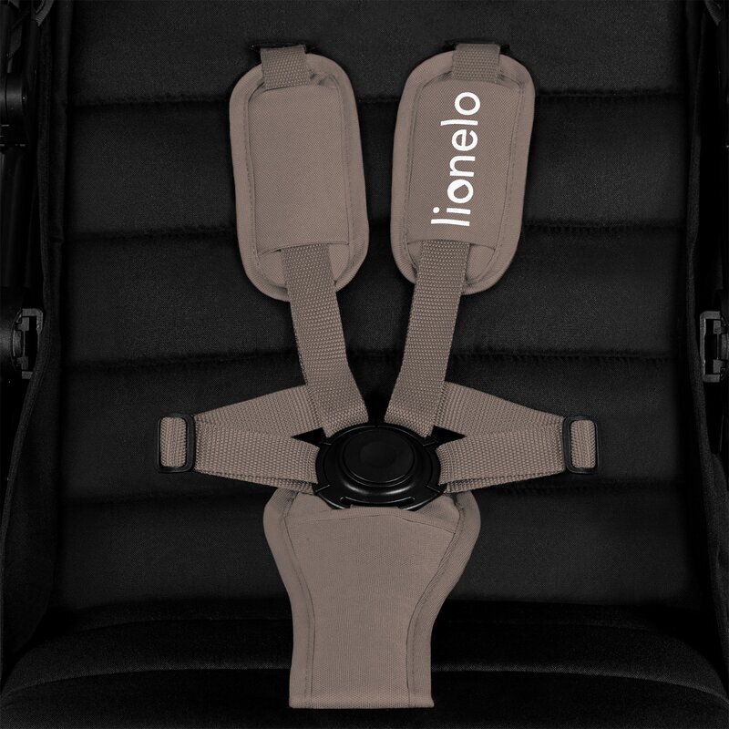 Lionelo Carucior sport Mira Bej maner reglabil in 5 pozitii spatar si suport de picioare reglabile plasa de tantari si suport biberon incluse Conform cu EN1888-1 EN1888-2 Testare SGS