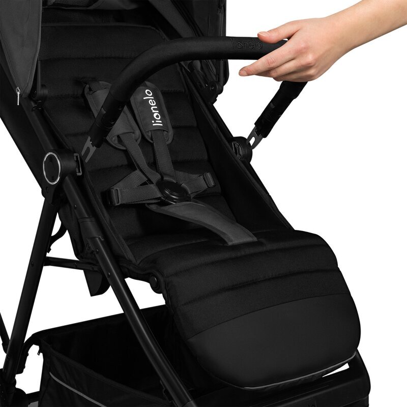 Lionelo Carucior sport Mira Gri maner reglabil in 5 pozitii spatar si suport de picioare reglabile plasa de tantari si suport biberon incluse Conform cu EN1888-1 EN1888-2 Testare SGS