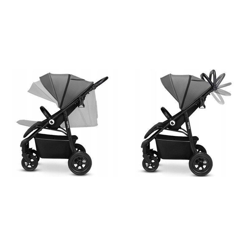 Lionelo Carucior sport Natt 0 - 22 kg Gri