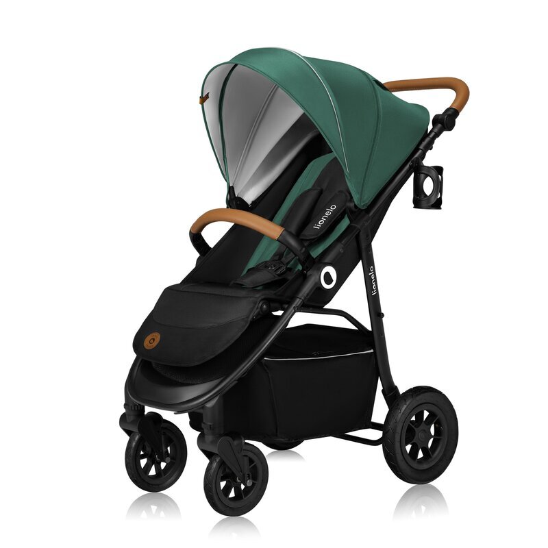 Lionelo Carucior sport Natt de la nastere cu accesorii si capotina XXL reglabila 0-22 kg verde