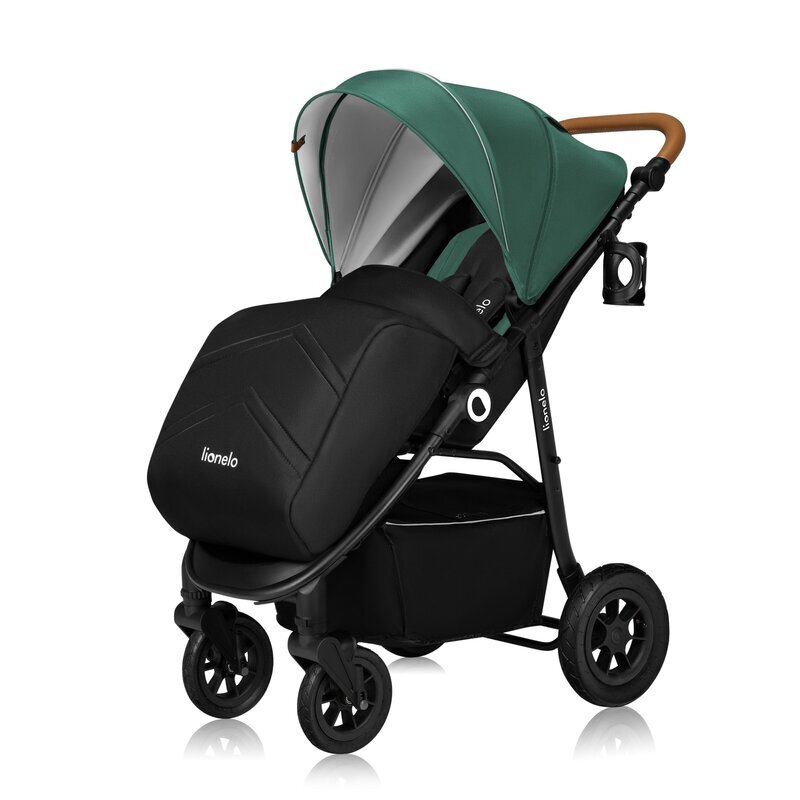 Lionelo Carucior sport Natt de la nastere cu accesorii si capotina XXL reglabila 0-22 kg verde