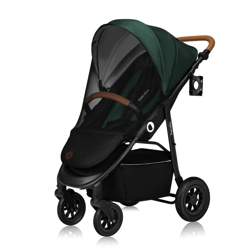 Lionelo Carucior sport Natt de la nastere cu accesorii si capotina XXL reglabila 0-22 kg verde