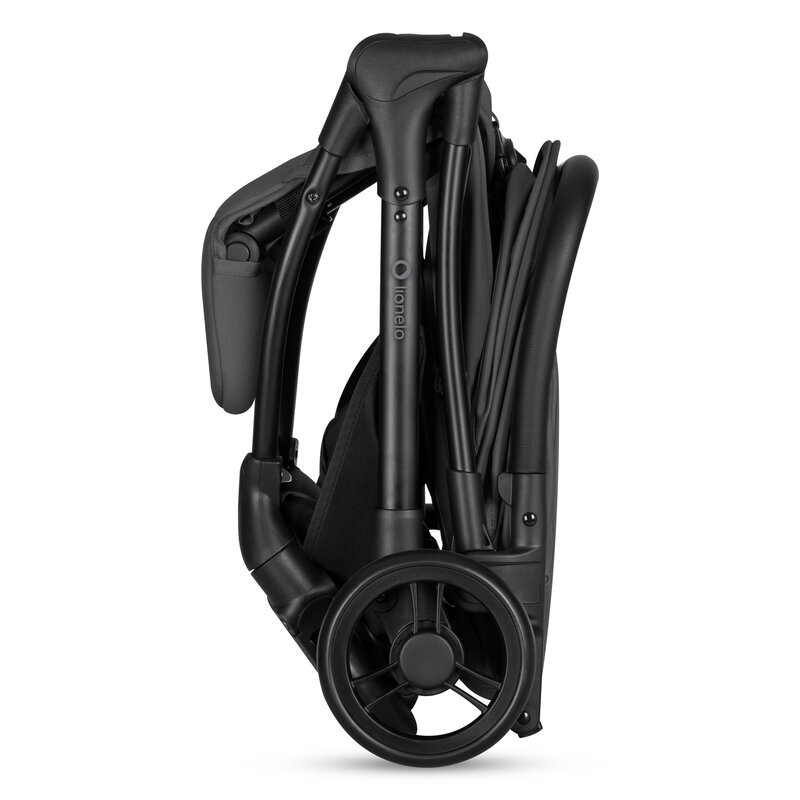 Lionelo Carucior sport pentru copii Agia Gri 7.3 kg ultracompact pliere rapida cu o mana suport pentru biberon inclus sezut lat si confortabil 6-48 luni sustine 22 kg