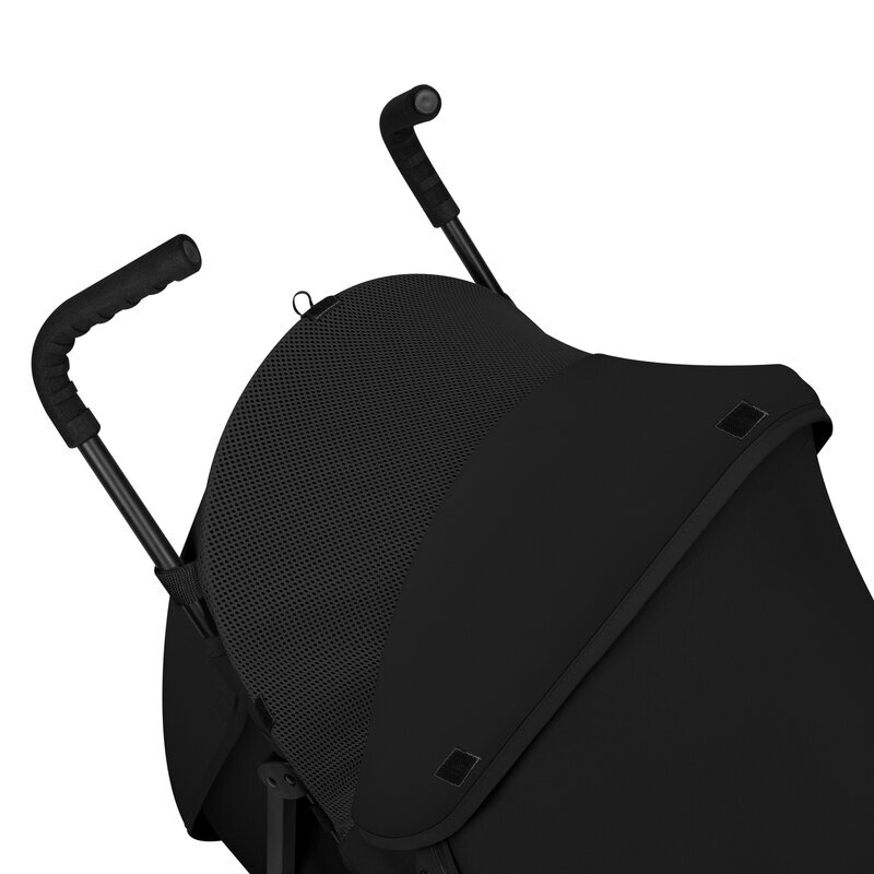 Lionelo Carucior sport pentru copii Elia Negru cu plasa de tantari suport de picioare reglabil spatar ajustabil in 4 pozitii capotina XXL pliere tip umbrela capacitate 15 kg 6 luni+