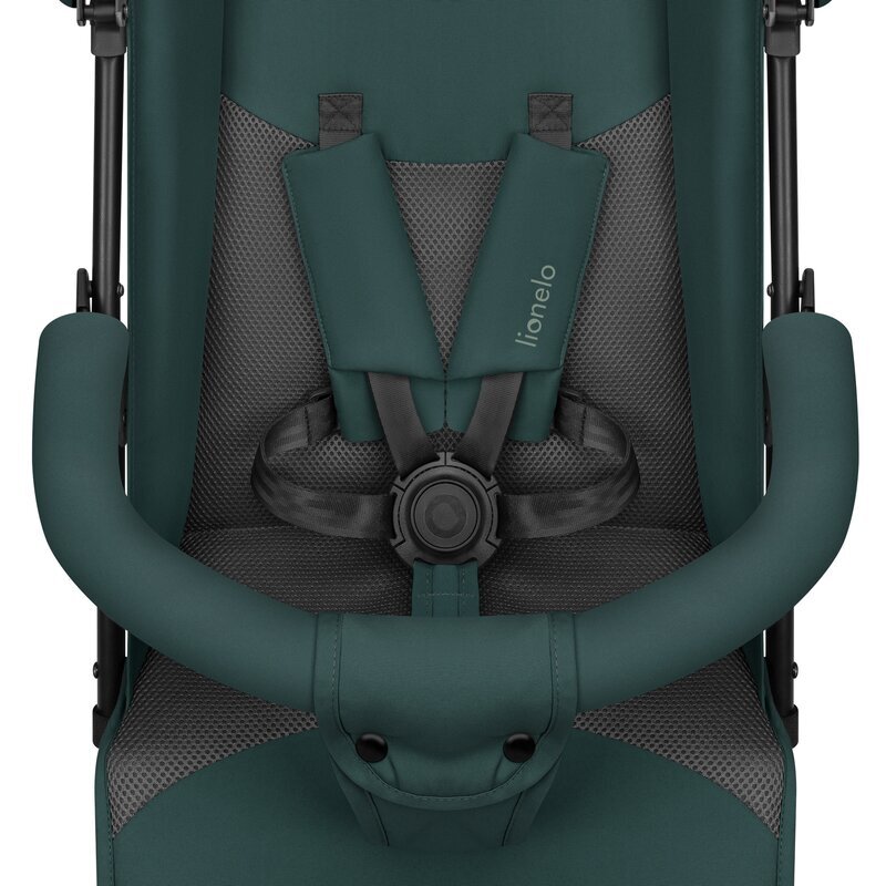 Lionelo Carucior sport pentru copii Elia Verde Grafit cu plasa de tantari suport de picioare reglabil spatar ajustabil in 4 pozitii capotina XXL pliere tip umbrela capacitate 15 kg 6 luni+