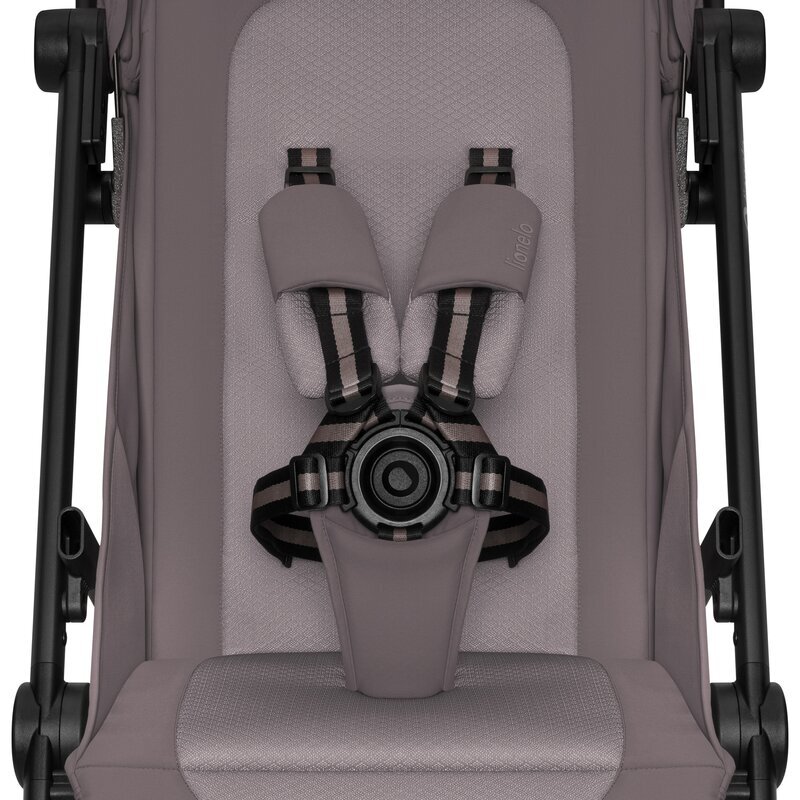 Lionelo Carucior sport pentru copii Tansi bej taupe cu pliere automata ultracompact manevrare cu o mana roti cu tehnologie GravelTech spatar si suport picioare reglabile 6-48 luni greutate admisa 22 kg
