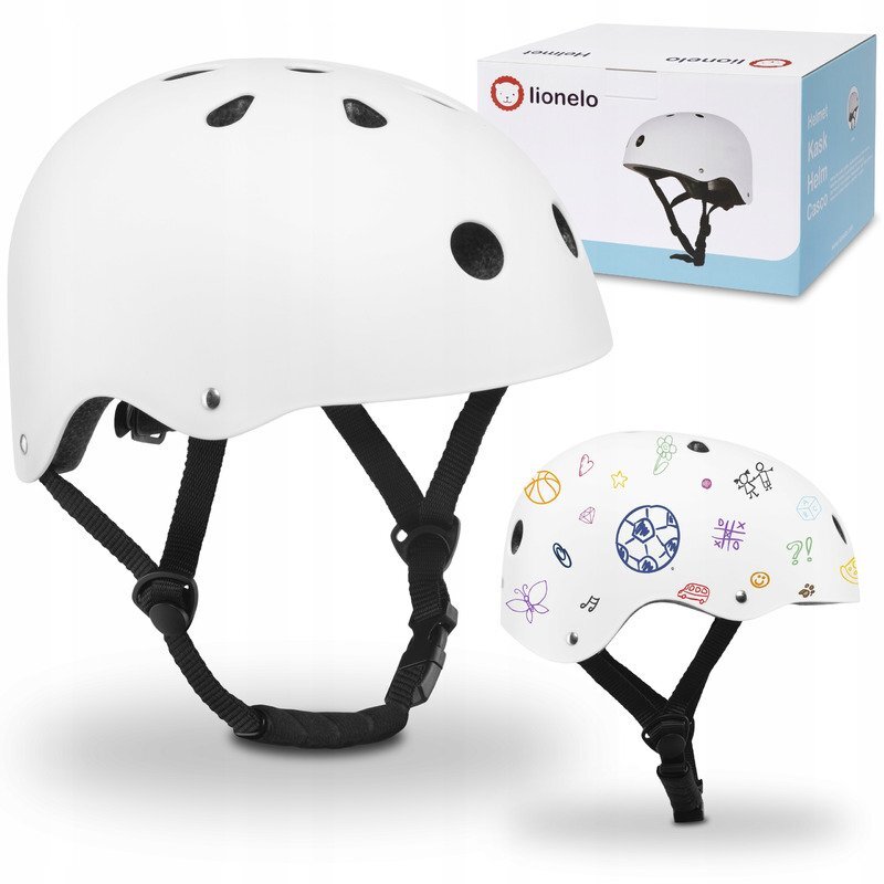 Lionelo Casca pentru copii reglabila 50-56 cm Alb