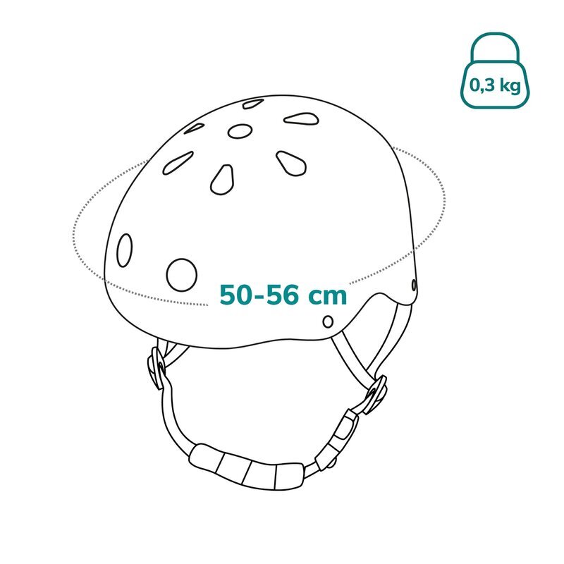 Lionelo Casca pentru copii reglabila 50-56 cm albastru