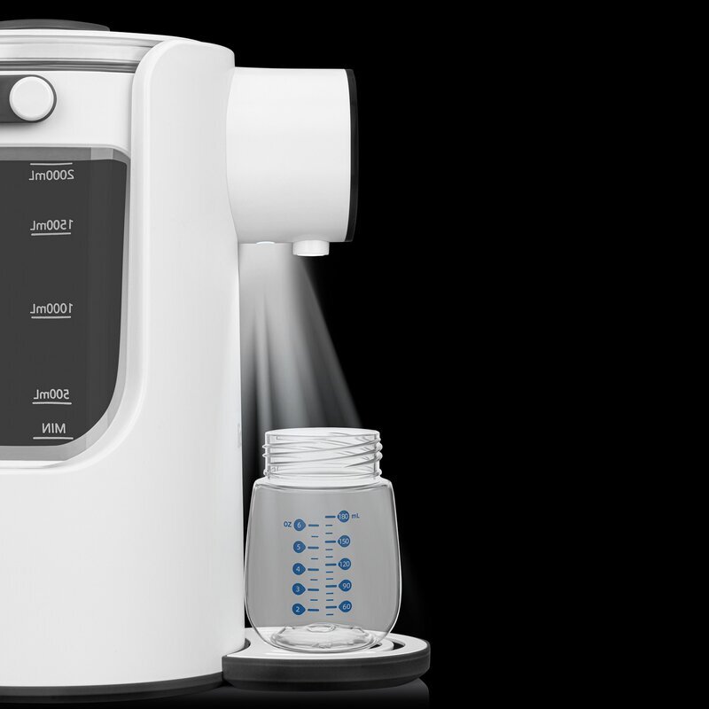 Lionelo Espressor pentru lapte praf Baby Presto cu afisaj digital LED alb