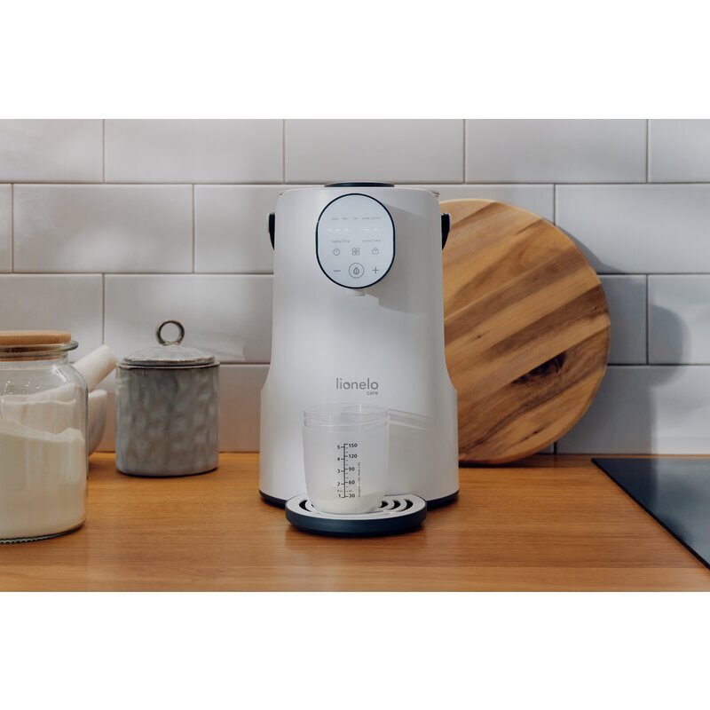 Lionelo Espressor pentru lapte praf Baby Presto cu afisaj digital LED alb