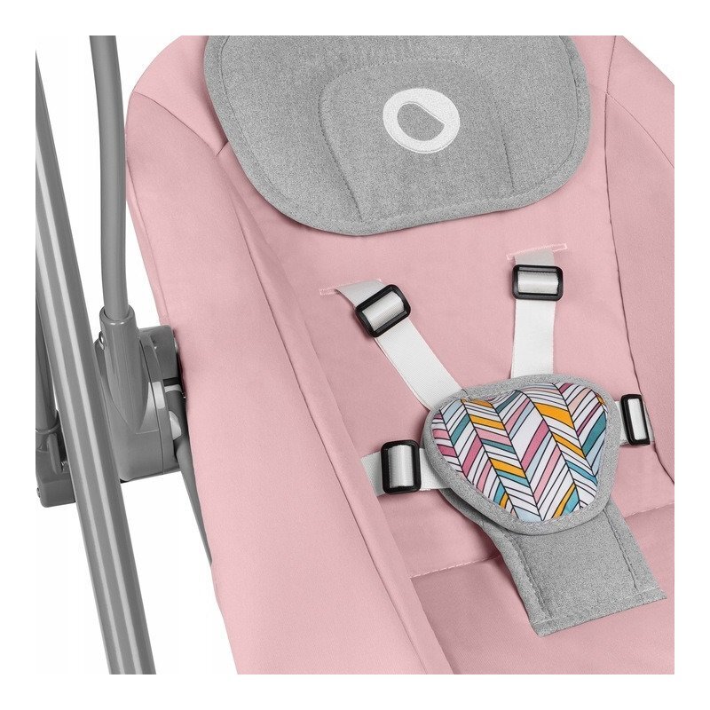Lionelo Fotoliu balansoar Otto Cozy cu melodii 57x55 cm Roz