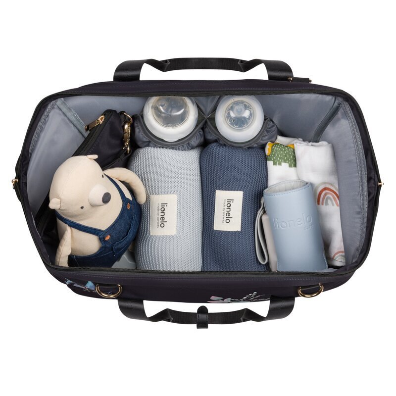 Lionelo Geanta pentru mamici Ida Golden Moments editie limitata Negru