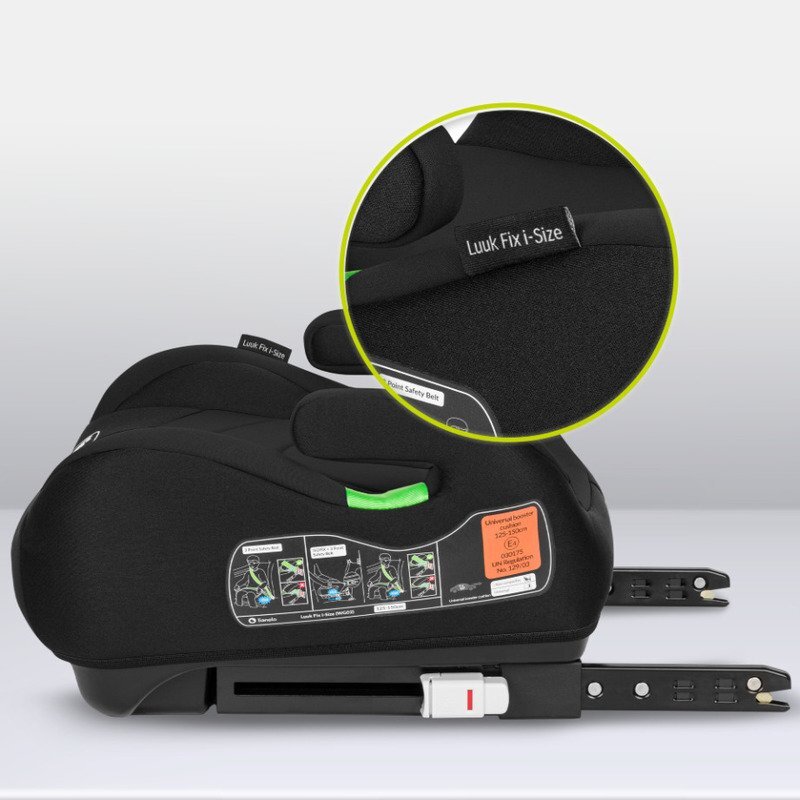 Lionelo Inaltator auto Luuk Fix instalare cu sistem Isofix negru i-Size
