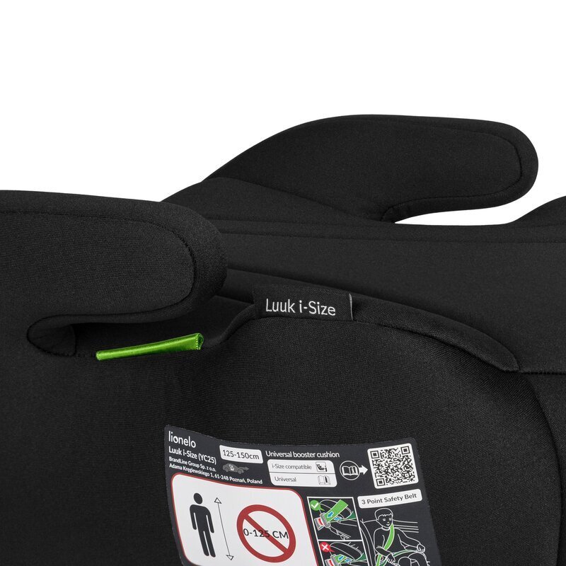 Lionelo Inaltator auto Luuk i-Size universal instalare FWF 125-150 cm negru