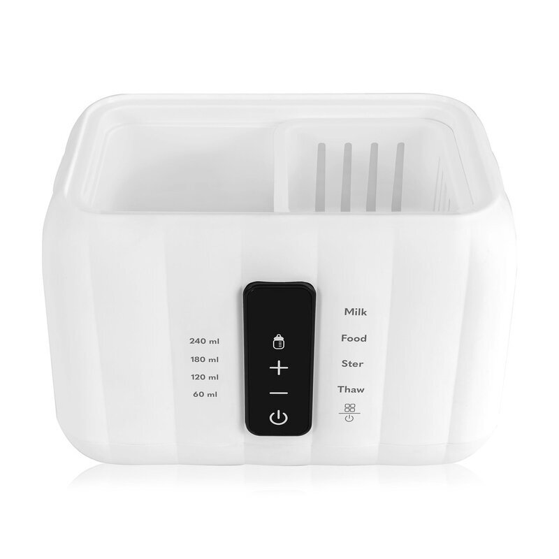 Lionelo Incalzitor biberoane ThermUp Duo Alb 6 moduri de operare incalzire pastrare temperatura decongelare senzor pentru temperatura oprire automata panou tactil pentru 2 biberoane simultan fara BPA