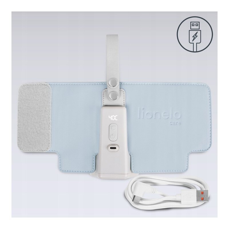 Lionelo Incalzitor biberoane ThermUp Go Plus portabil cu incarcare USB albastru deschis