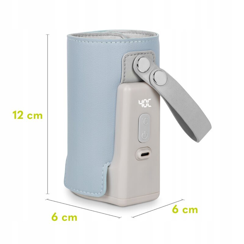 Lionelo Incalzitor biberoane ThermUp Go Plus portabil cu incarcare USB albastru deschis