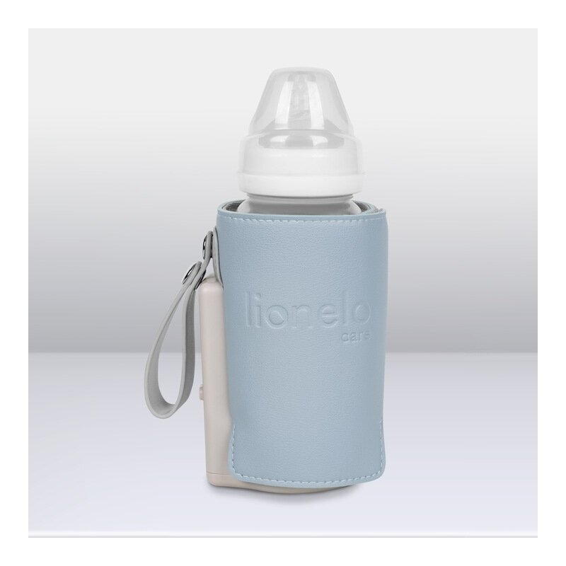 Lionelo Incalzitor biberoane ThermUp Go Plus portabil cu incarcare USB albastru deschis