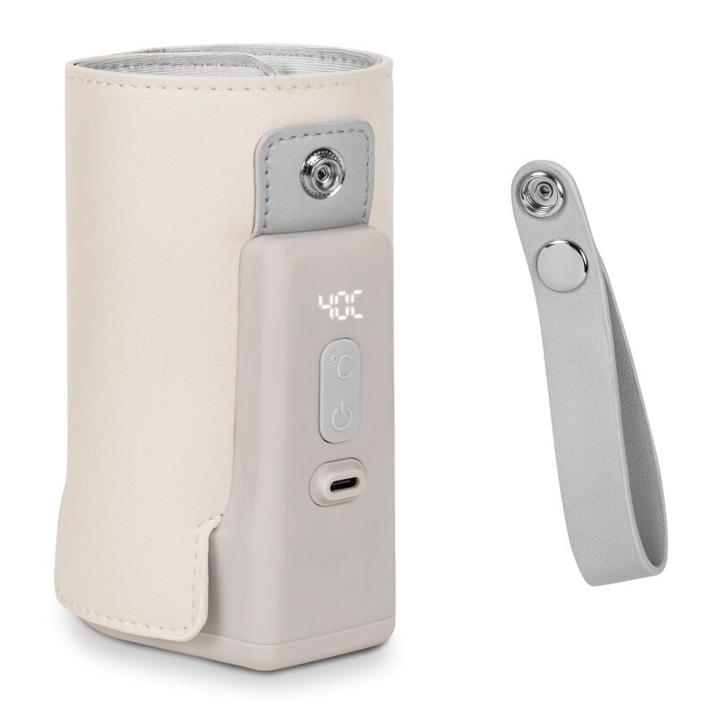 Lionelo Incalzitor biberoane ThermUp Go Plus portabil cu incarcare USB bej