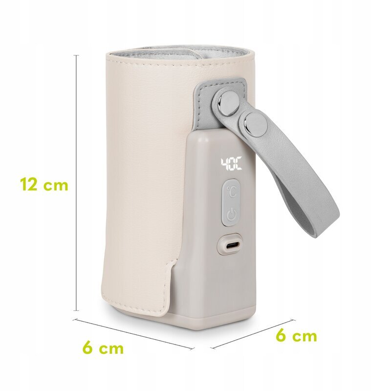 Lionelo Incalzitor biberoane ThermUp Go Plus portabil cu incarcare USB bej