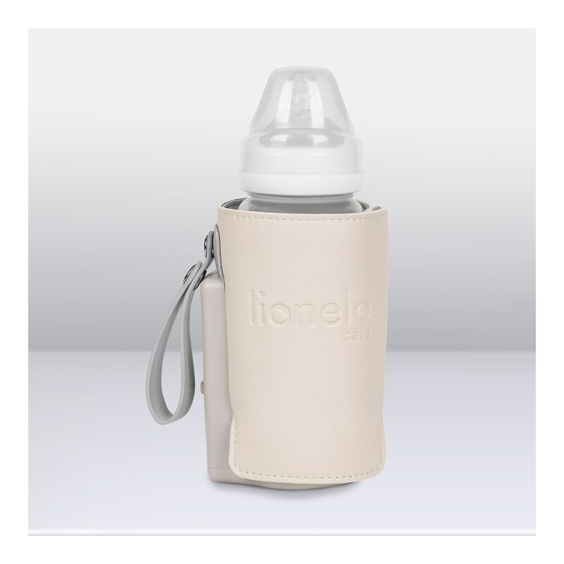Lionelo Incalzitor biberoane ThermUp Go Plus portabil cu incarcare USB bej